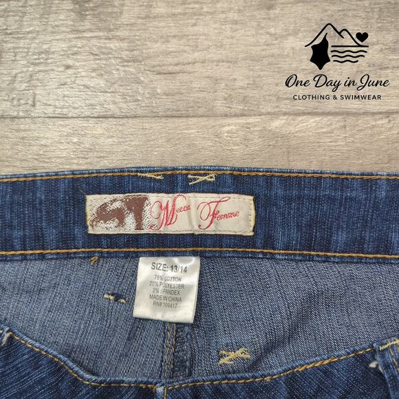 Mecca Femme Straight Leg Jeans Size 14 - Picture 2 of 6